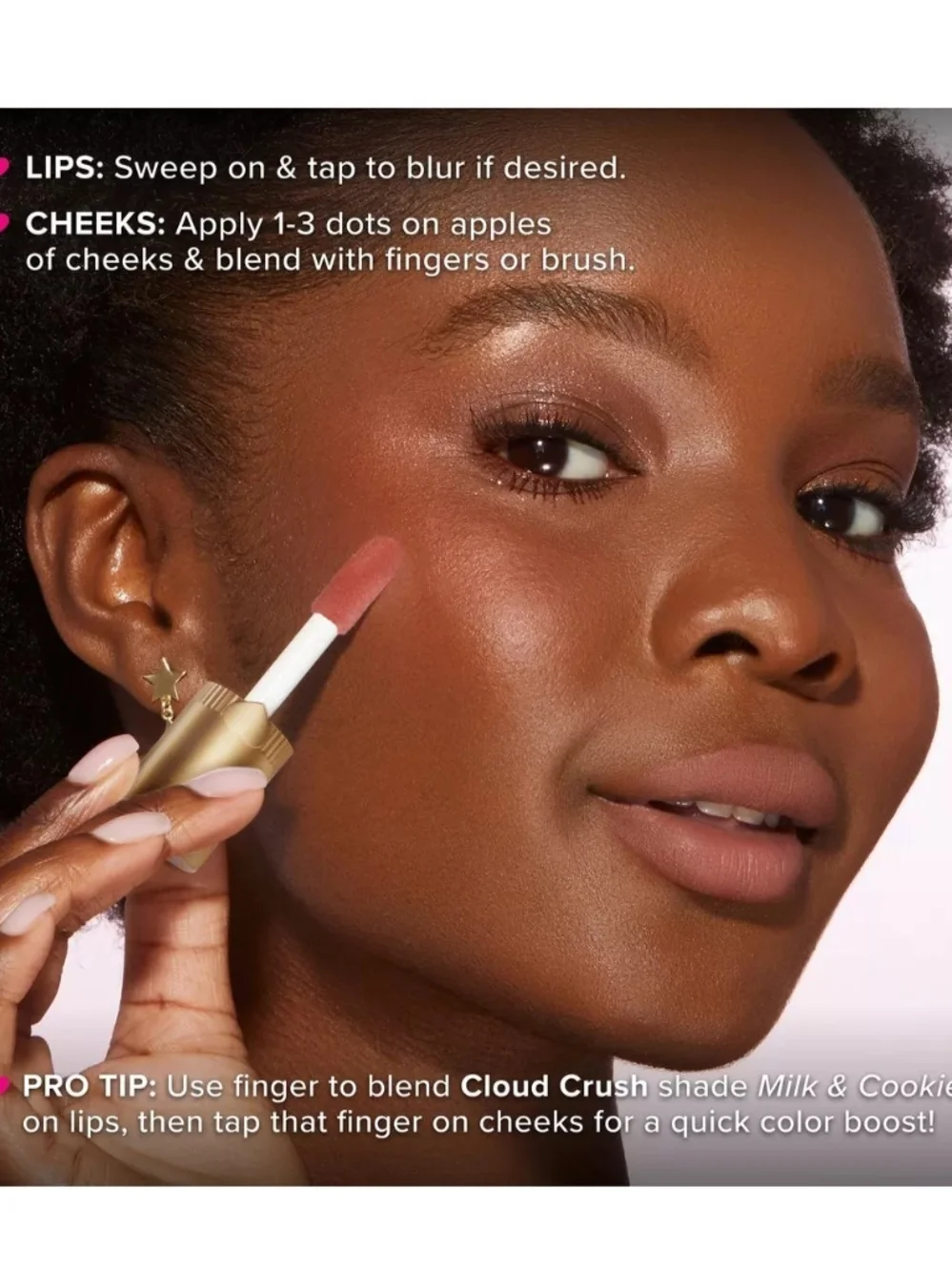Too Faced Cloud Crush Whipped Lip & Cheek Color — Milk & Cookies